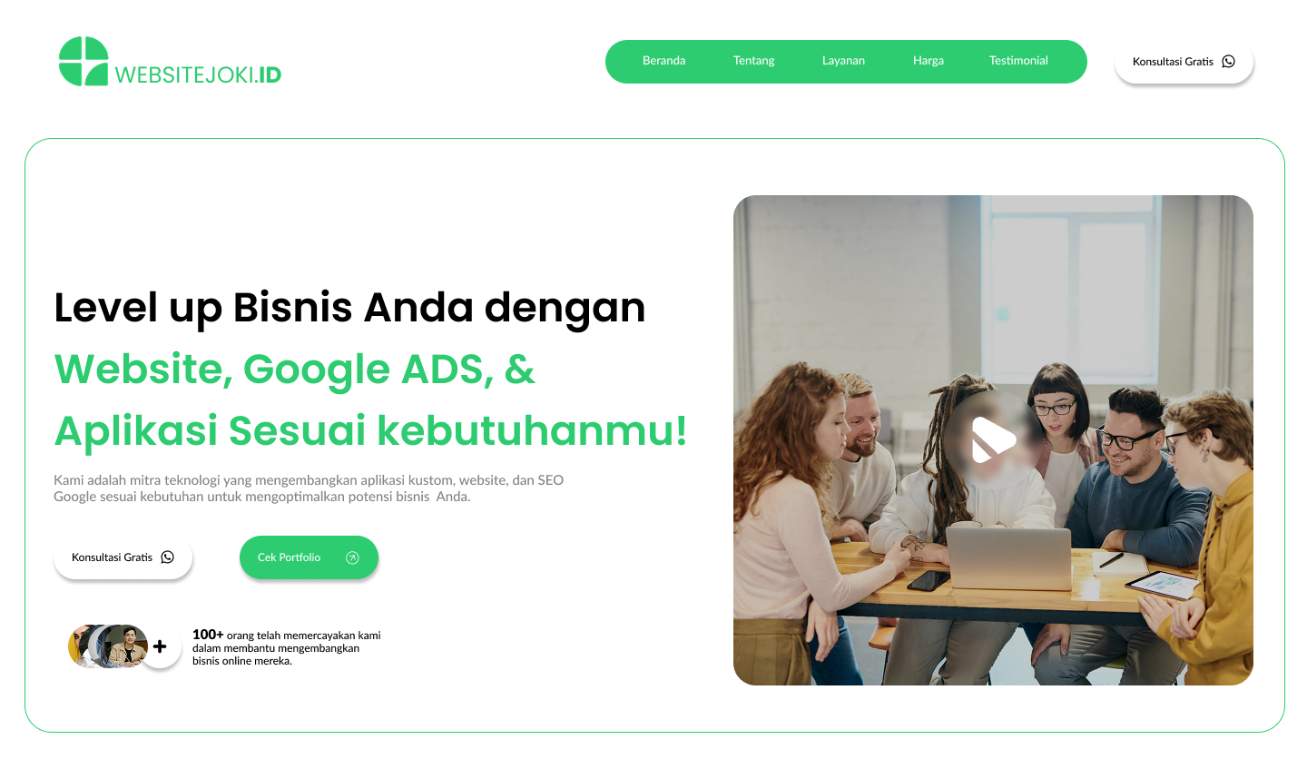 Mockup website profesional